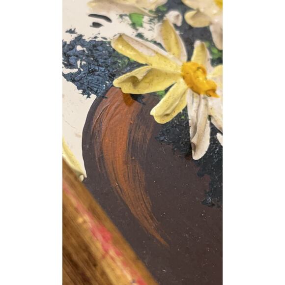 Original Oil Painting on Wood CAROLE GERS, Signed, Framed, 9.5" x 7.5" - Picture 7 of 7